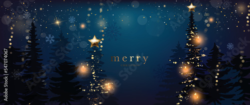 Happy Holidays, season's greetings and new year vector template with Christmas element decoration