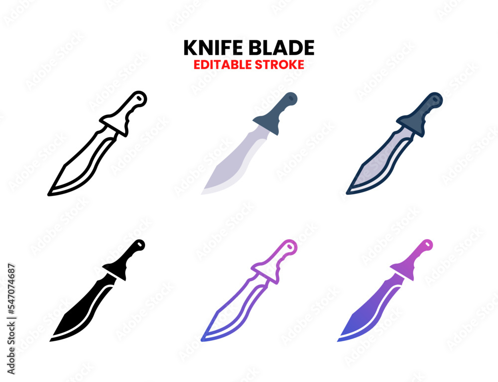 Knife Blade icon set vector line, outline, glyph, filled line, flat color, line and flat gradient. Editable stroke and pixel perfect. Can used for digital product, presentation, UI and many more. Knife Blade icon set vector line, outline, glyph, filled line, flat color, line and flat gradient. Editable stroke and pixel perfect. Can used for digital product, presentation, UI and many more.
