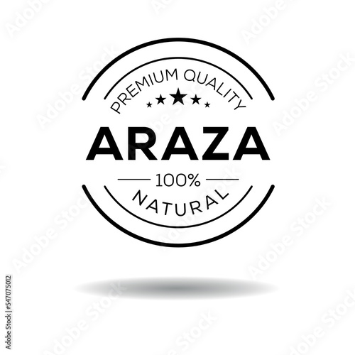 Creative (Araza), Araza label, vector illustration. photo
