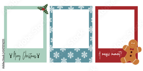 Classic Christmas set of polaroids