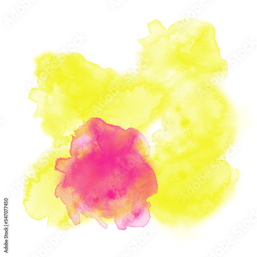 Bright Yellow Watercolor Transparent 