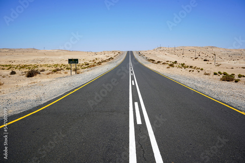 Desert with sand dunes, Namib desert in Namibia