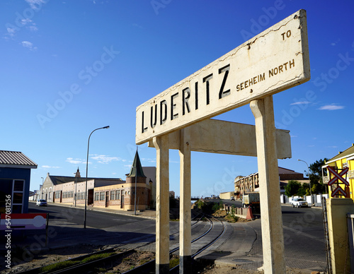 Small coastal town of Luderitz in Namibia