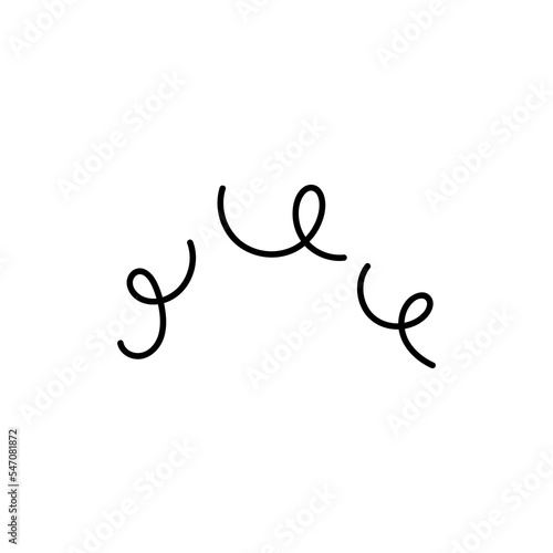 Anxiety symbols hand drawn icon set. Stress and dumbfounded line effects with amazement and vector fright