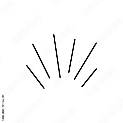 Anxiety symbols hand drawn icon set. Stress and dumbfounded line effects with amazement and vector fright