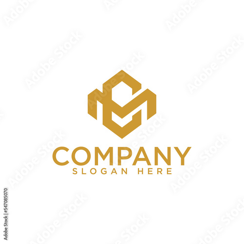 letter CM logo icon and vector