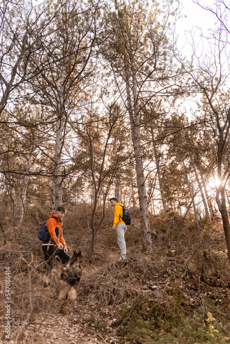 Wallpaper Mural Waiting for their dog to come back and continue with their hike Torontodigital.ca