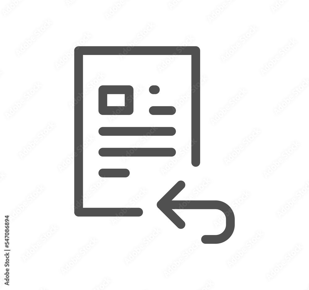 Document icon outline and linear symbol.
Document icon outline and linear symbol.