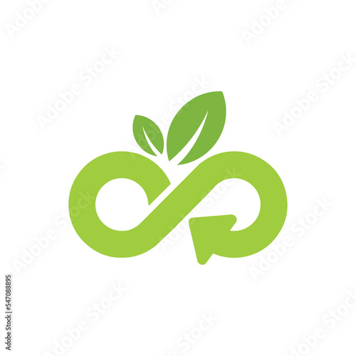 circular economy icons on white background	