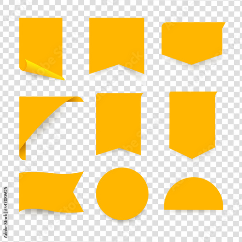 Best price web tag, banner and corners. Sale promotion, shopping discounts offer or store goods price tags templates. Red ribbons, glossy fabric bookmarks, stickers for web page 3d realistic vector