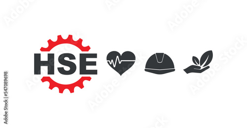 hse icons on white background