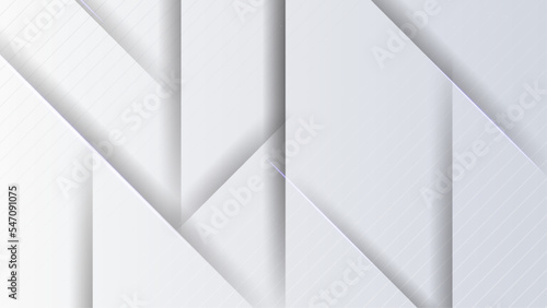 Abstract white modern background made of triangles - Vector © Petruk
