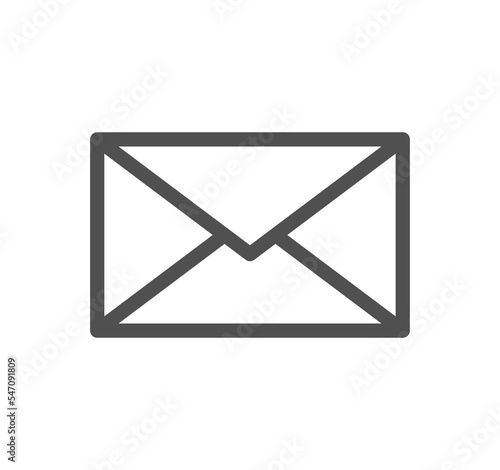 Envelope icon outline and linear symbol.	
