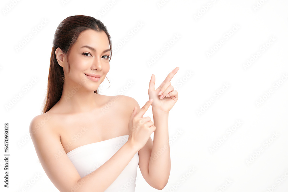 Beautiful young asian woman with clean fresh skin on white background, Face care, Facial treatment, Cosmetology, beauty and spa, Asian women portrait. Beautiful young asian woman with clean fresh skin on white background, Face care, Facial treatment, Cosmetology, beauty and spa, Asian women portrait.