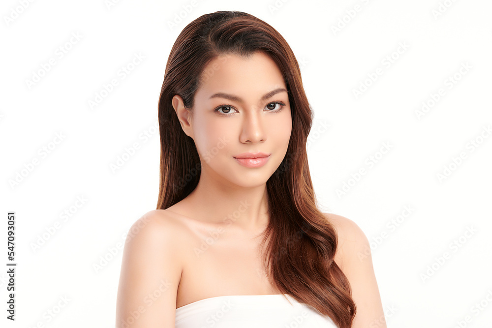 Beautiful young asian woman with clean fresh skin on white background, Face care, Facial treatment, Cosmetology, beauty and spa, Asian women portrait. Beautiful young asian woman with clean fresh skin on white background, Face care, Facial treatment, Cosmetology, beauty and spa, Asian women portrait.