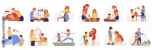 Family Morning Routine Set