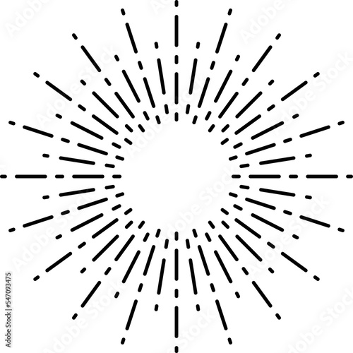 Exploding starburst, sunburst, sunrays, fireworks.