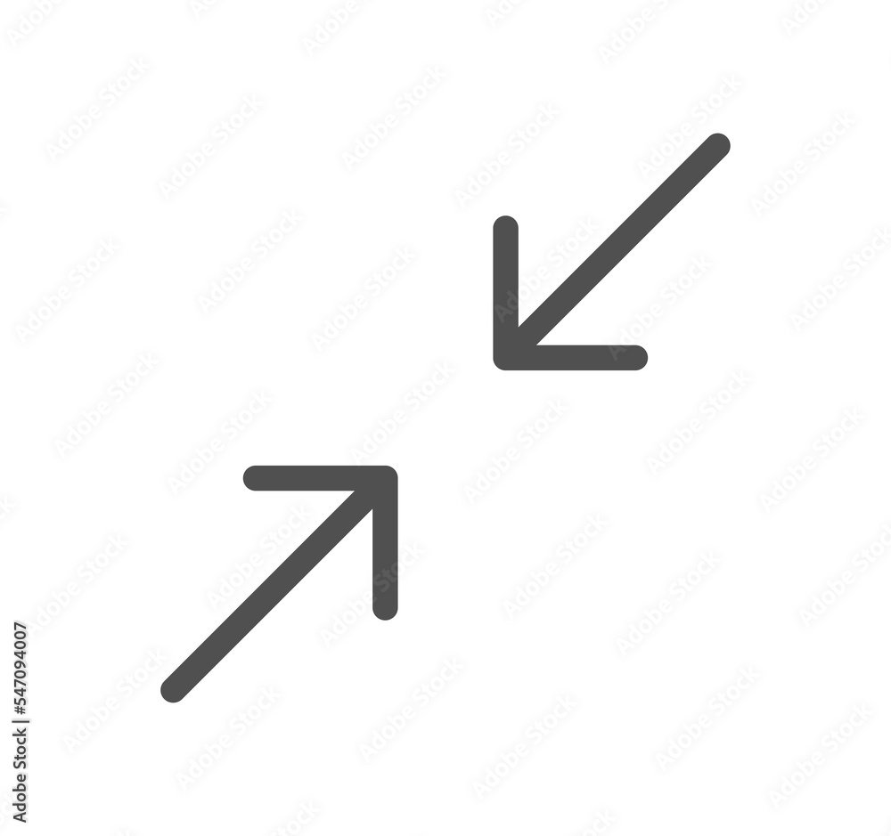 Arrow icon outline and linear symbol.
Arrow icon outline and linear symbol.