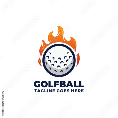 Golf logo design vector illustration
