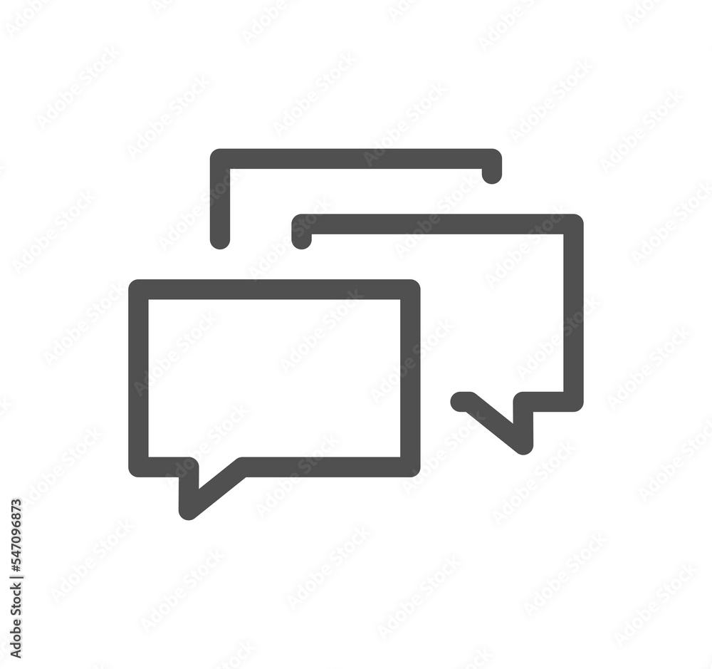 Message icon outline and linear symbol.
Message icon outline and linear symbol.