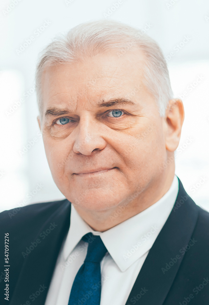 close up. portrait of a mature business man.