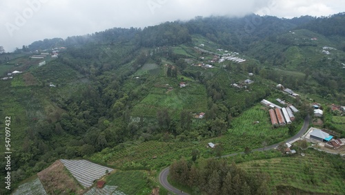 Bali, Indonesia - November 12, 2022: The Scenery of Munduk area at North Bali photo