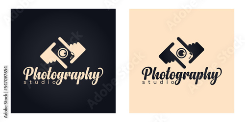 Camera photography logo icon vector template