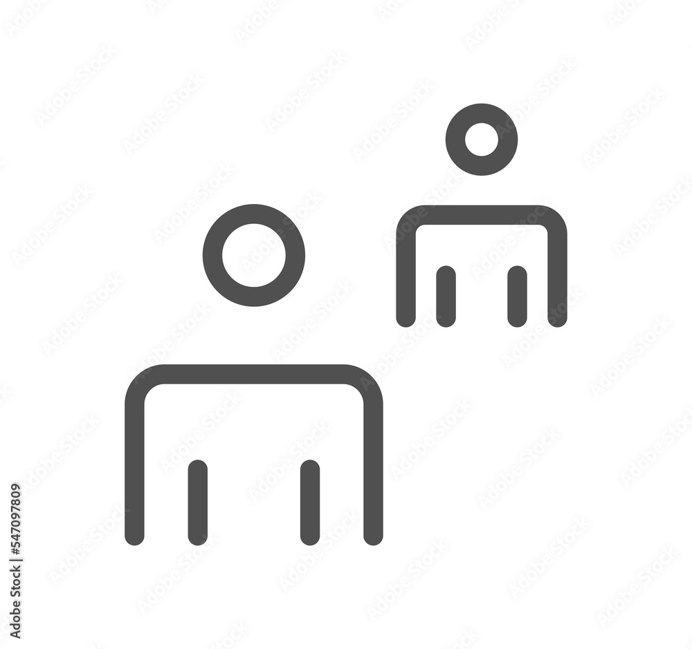Business people icon outline and linear symbol.
Business people icon outline and linear symbol.