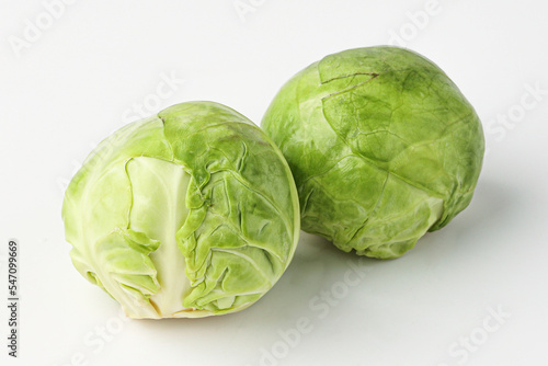 cabbage, mini cabbage, small cabbage, baby cabbage isolated on white background