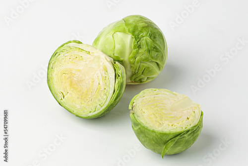 cabbage, mini cabbage, small cabbage, baby cabbage isolated on white background