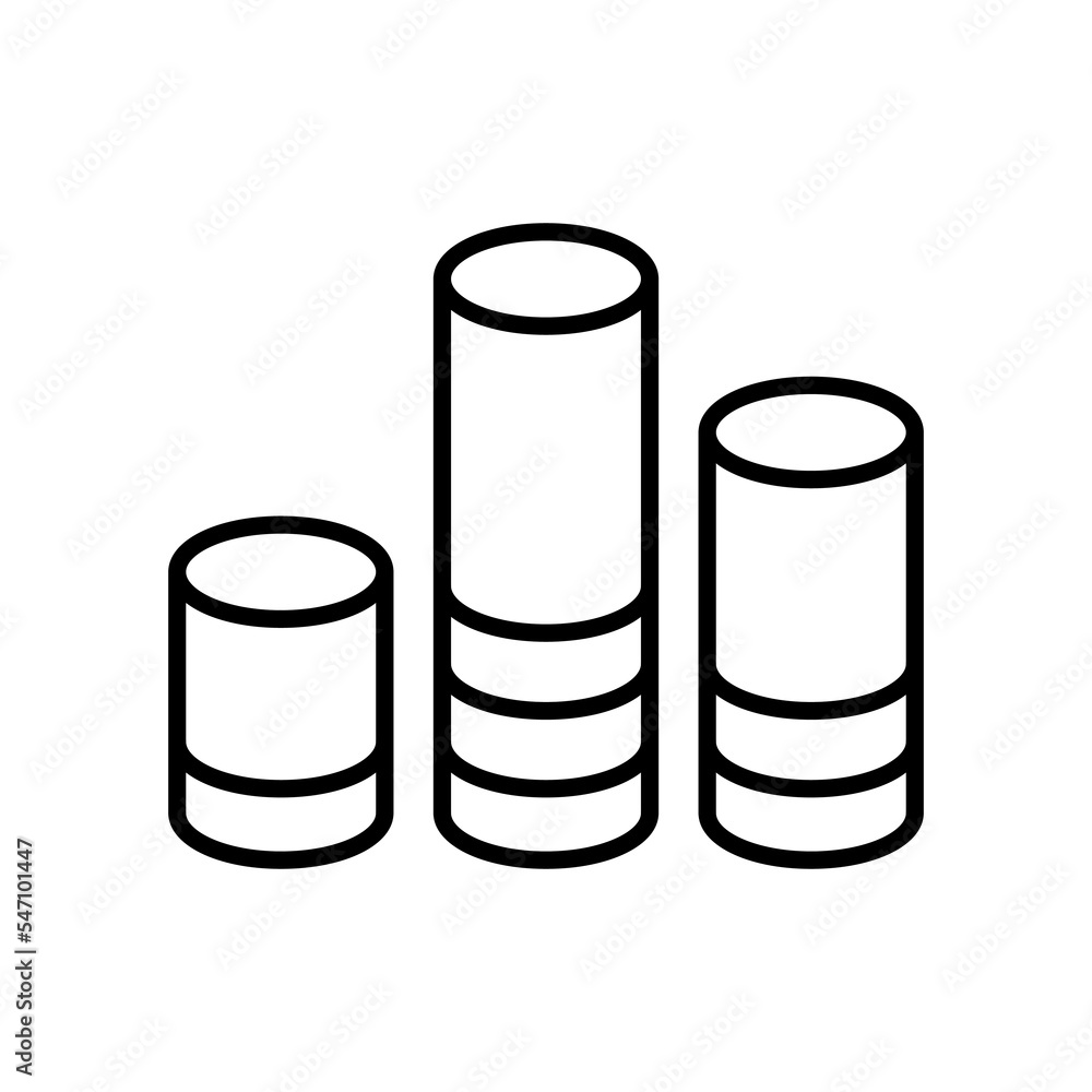 Statistical charts line icon. Diagram, statistics, infographics, bar, pie, chart, decline, growth, arrow, data analysis Business concept. Vector black line icon on a white background Statistical charts line icon. Diagram, statistics, infographics, bar, pie, chart, decline, growth, arrow, data analysis Business concept. Vector black line icon on a white background