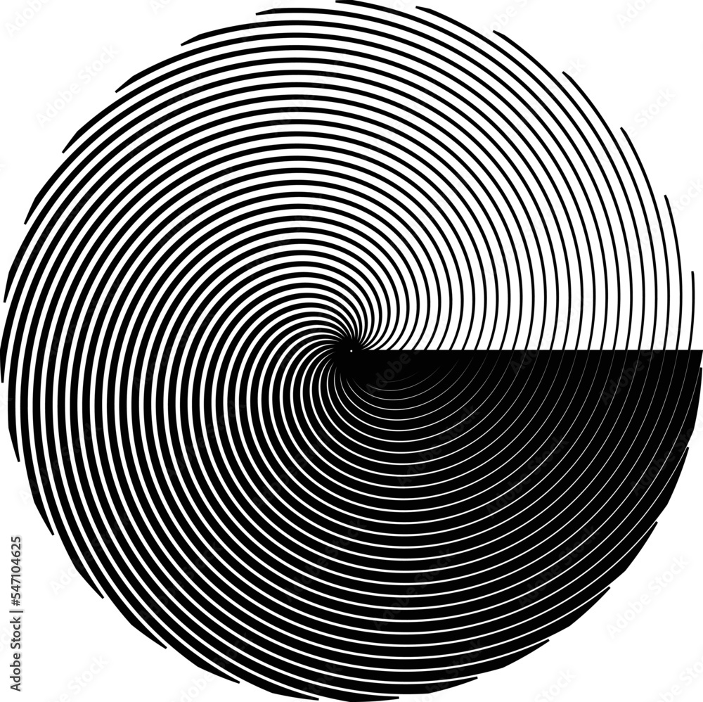 Lines in Circle Form . Spiral Vector Illustration .Technology round Logo . Design element . Abstract Geometric shape . Lines in Circle Form . Spiral Vector Illustration .Technology round Logo . Design element . Abstract Geometric shape .