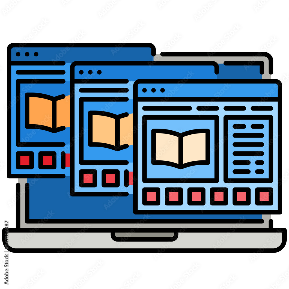 courses line icon courses line icon