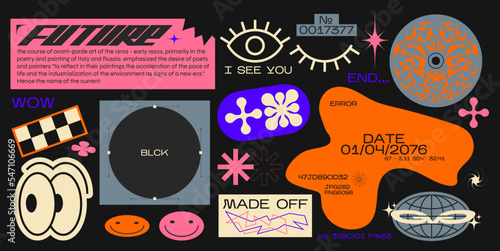Collection of various patches, labels, tags, stickers, stamps for shopping and packaging. discounts, new collection. Vector set, trendy promo labels	