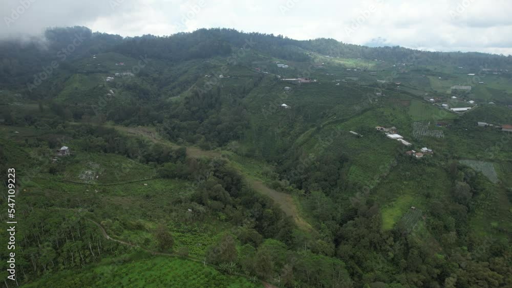 Bali, Indonesia - November 12, 2022: The Scenery of Munduk area at North Bali Bali, Indonesia - November 12, 2022: The Scenery of Munduk area at North Bali