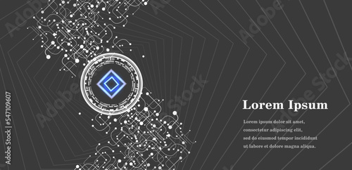 幾何学 抽象 AI 人工知能 科学 背景