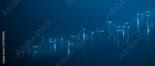 business vector illustration design Stock market charts or Forex trading charts for business and finance ideas.