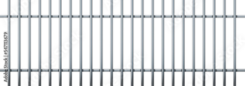 Realistic prison metal bars. Prison fence jail. Iron jail cage. Template design for criminal or sentence. Vector illustration