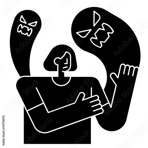 hallucination glyph icon