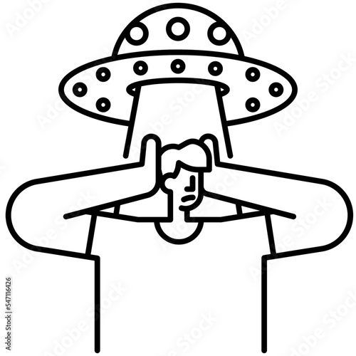 delusions line icon