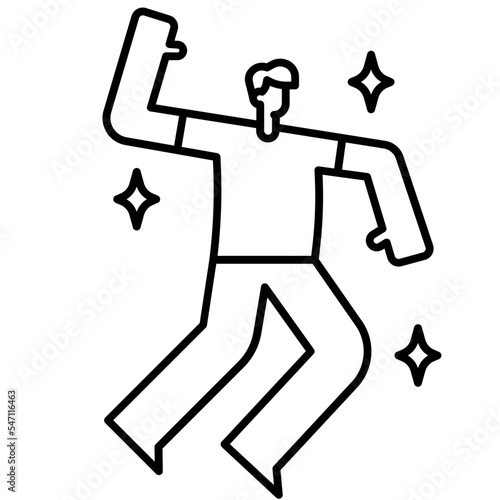 hypomania line icon