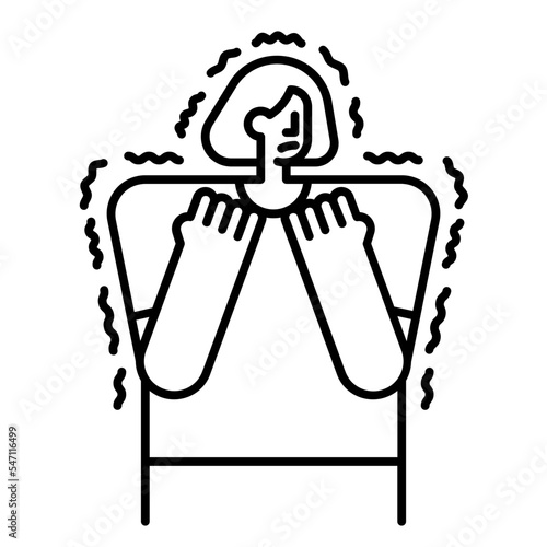 phobia line icon