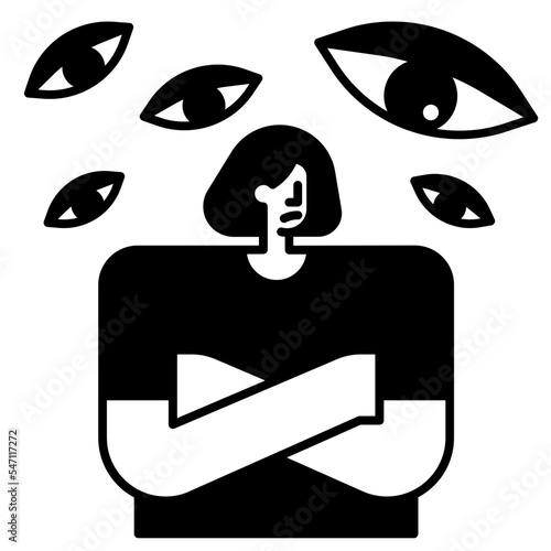 paranoia solid icon