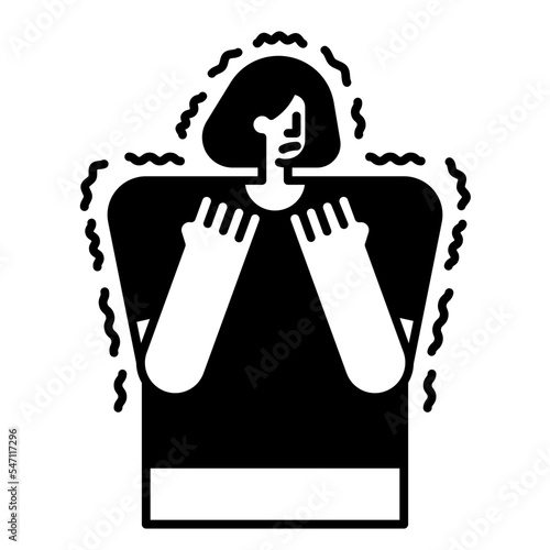 phobia solid icon