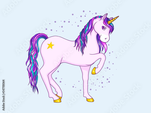 Süßes Märchen Einhorn Comic
