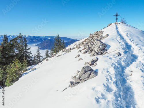 Bayerische Alpen - Winterwanderung auf den Schweinsberg