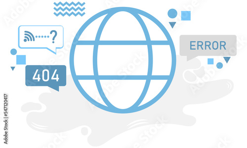 404 error page not found banner. Cable and socket. Cord plug. System error, broken page. Disconnected wires from the outlet