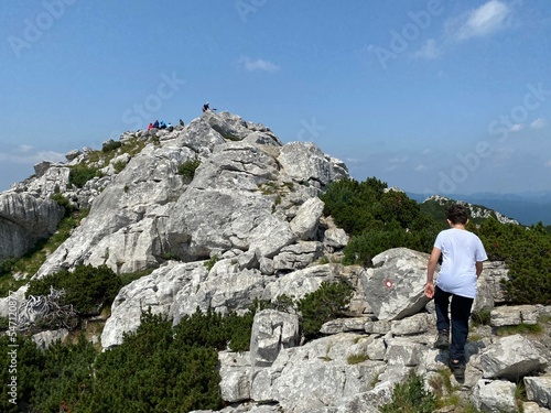 Peak Veliki Risnjak (1,528 m) in Risnjak National Park, Crni Lug - Croatia (Vrh Veliki Risnjak (1.528 m) u nacionalnom parku Risnjak, Crni Lug - Gorski kotar, Hrvatska)