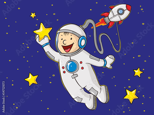 Kleiner Comic Astronaut	