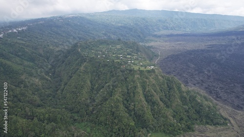 Bali, Indonesia - November 12, 2022: The Mount Batur Volcano